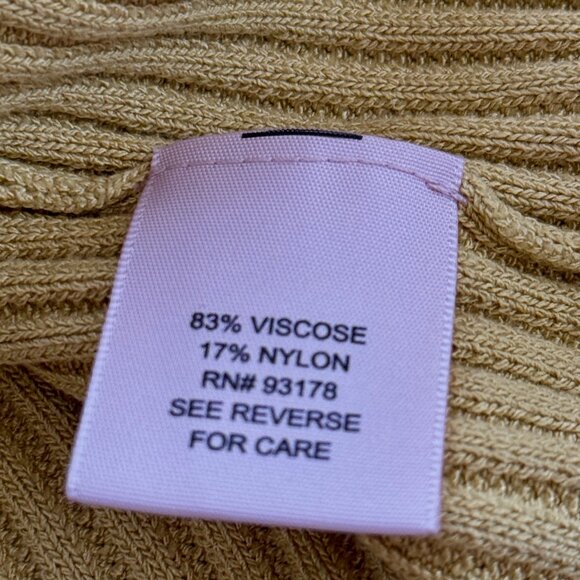 Philosophy Mustard Yellow Knitted Short Sleeves Blouse NWOT - Picture 7 of 7